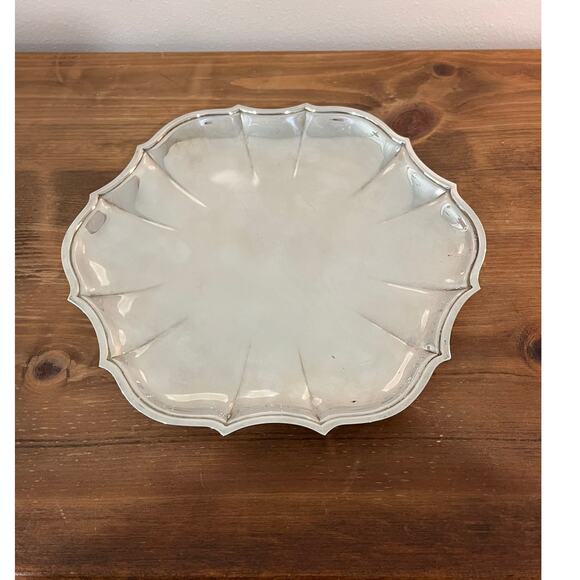 Oneida Chippendale Silverplate Sandwich Tray 11” w/ Box Vintage Serving Platter - Picture 5 of 8